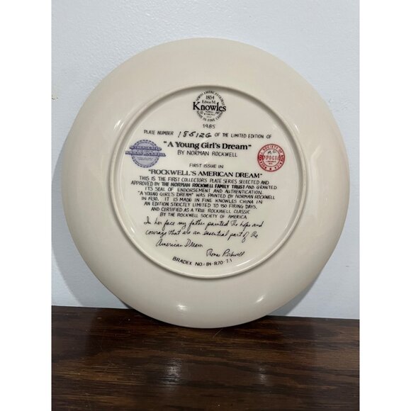 Lot of 5 Norman Rockwell Knowles Collector Plates Limited Editions - Picture 10 of 10